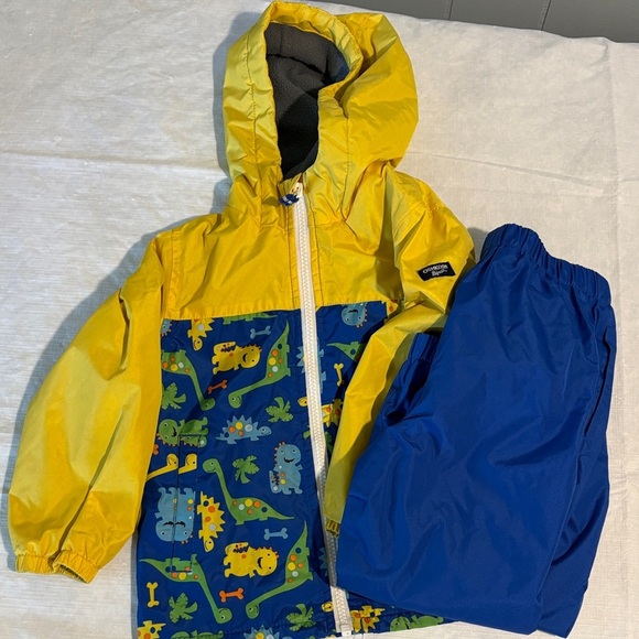 OshKosh B'gosh Cozy yellow and blue Jacket and splash pants - Picture 2 of 7